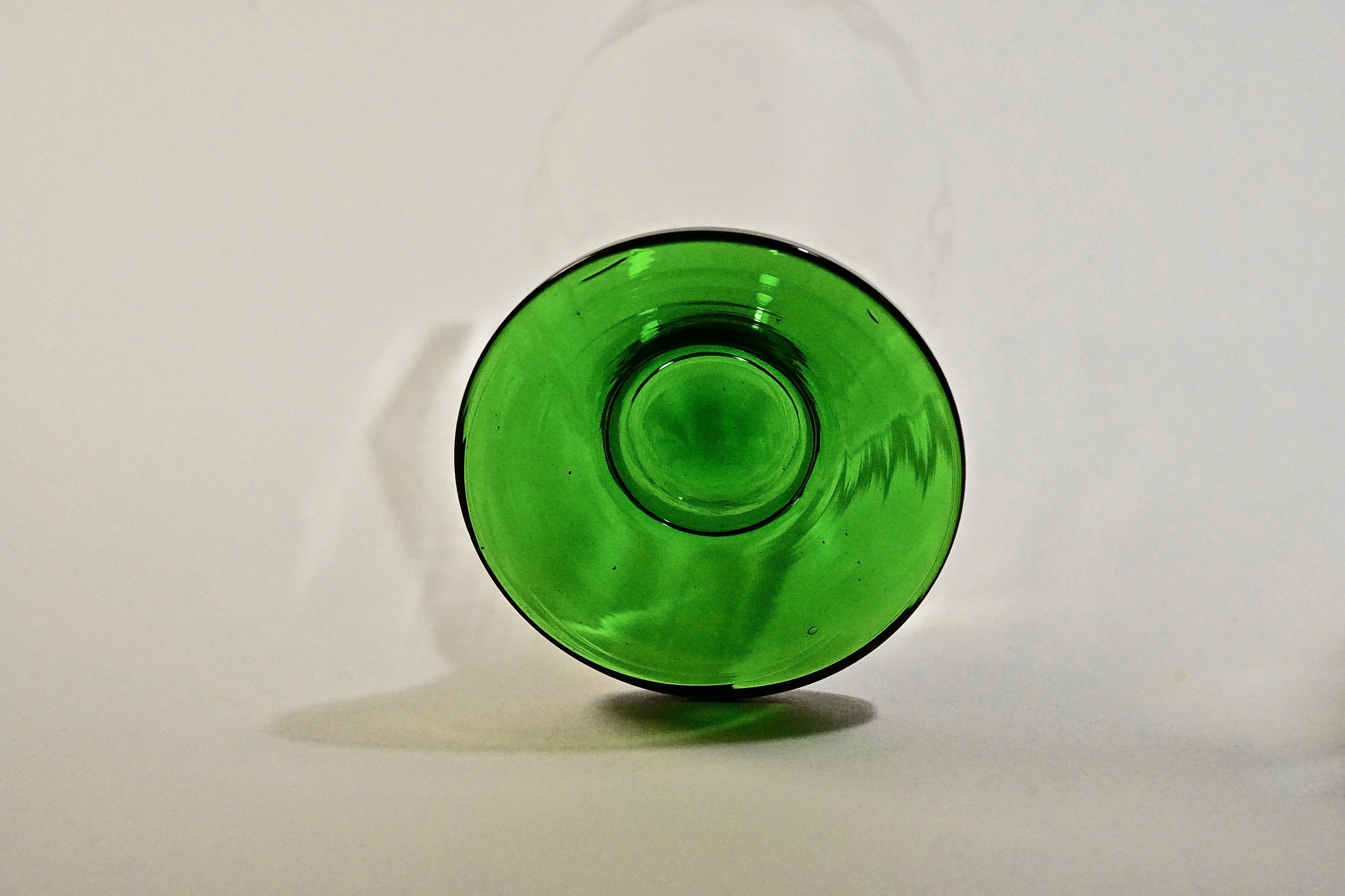 Seis, Soplado a mano,  Vasos de cerveza de los años 20, Checoslovaquia en venta 13