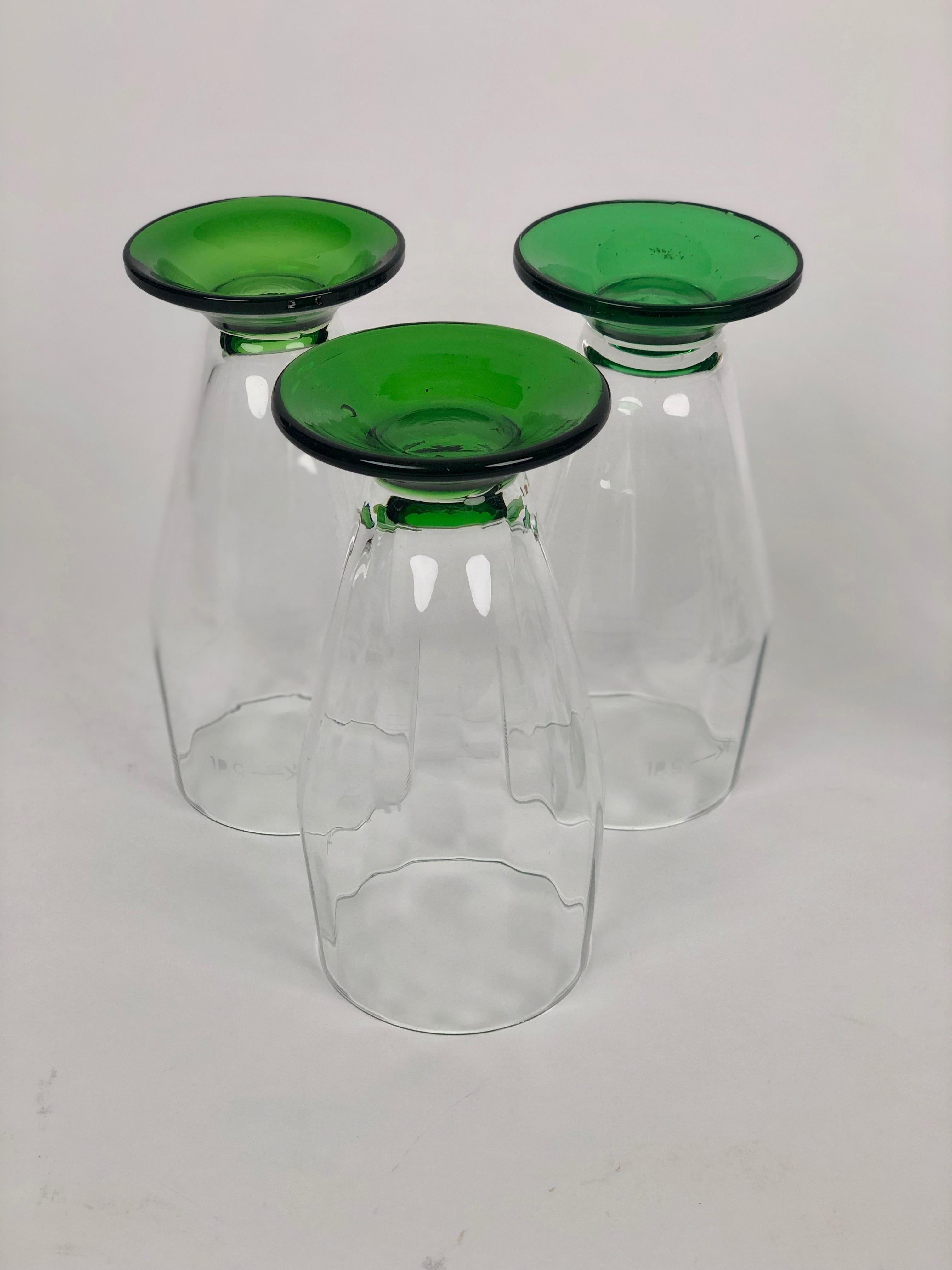 Seis, Soplado a mano,  Vasos de cerveza de los años 20, Checoslovaquia Vidrio en venta