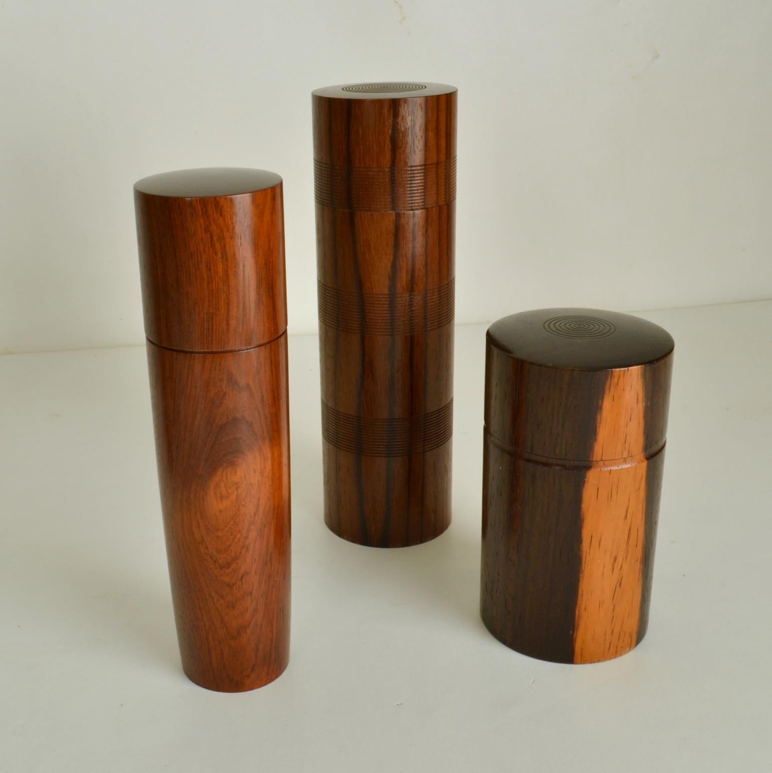 Dekorative Hard Wood Boxen Hand gedreht (Ende des 20. Jahrhunderts) im Angebot
