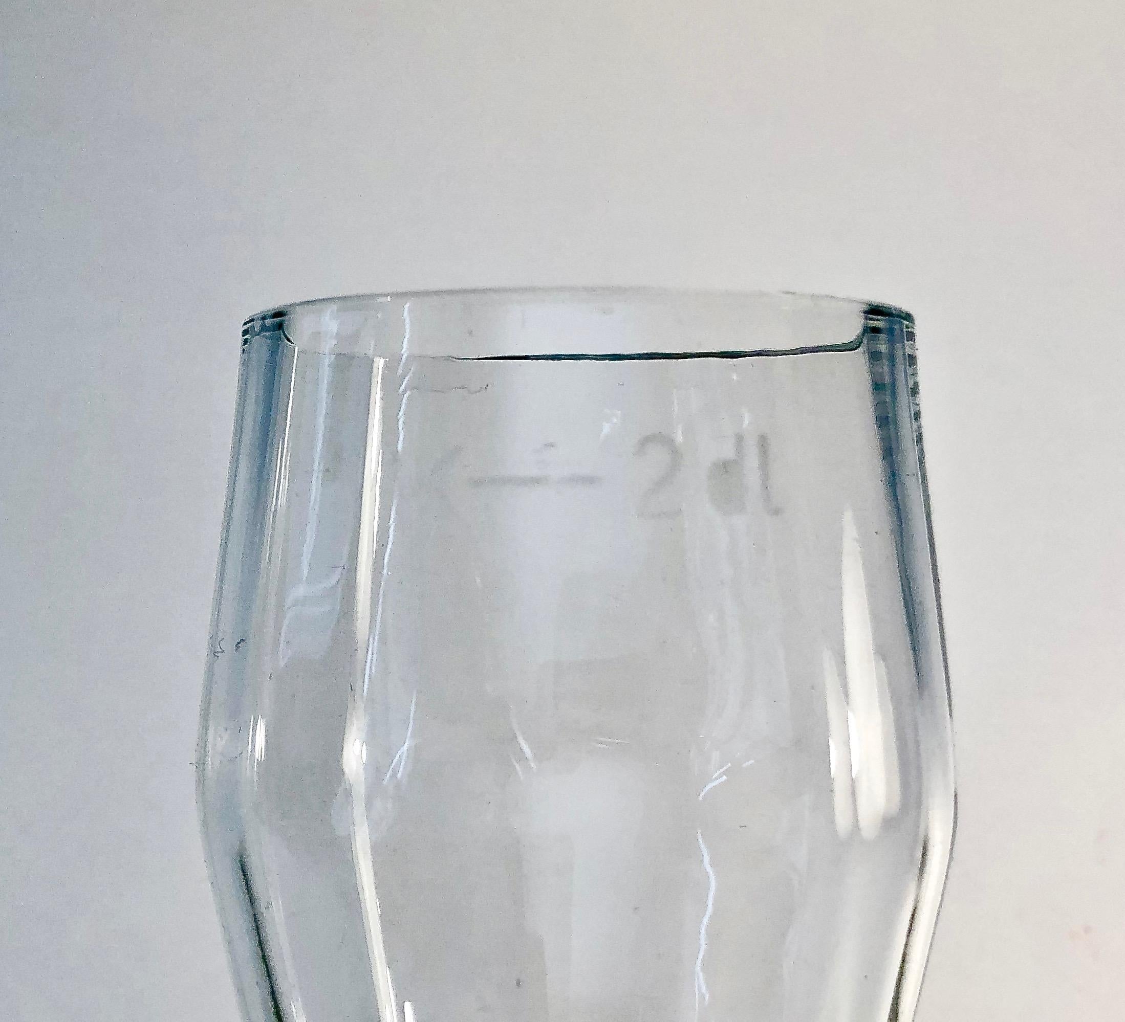 Six verres à bière soufflés à la main fabriqués en Tchécoslovaquie à partir des années 1920 en vente 3