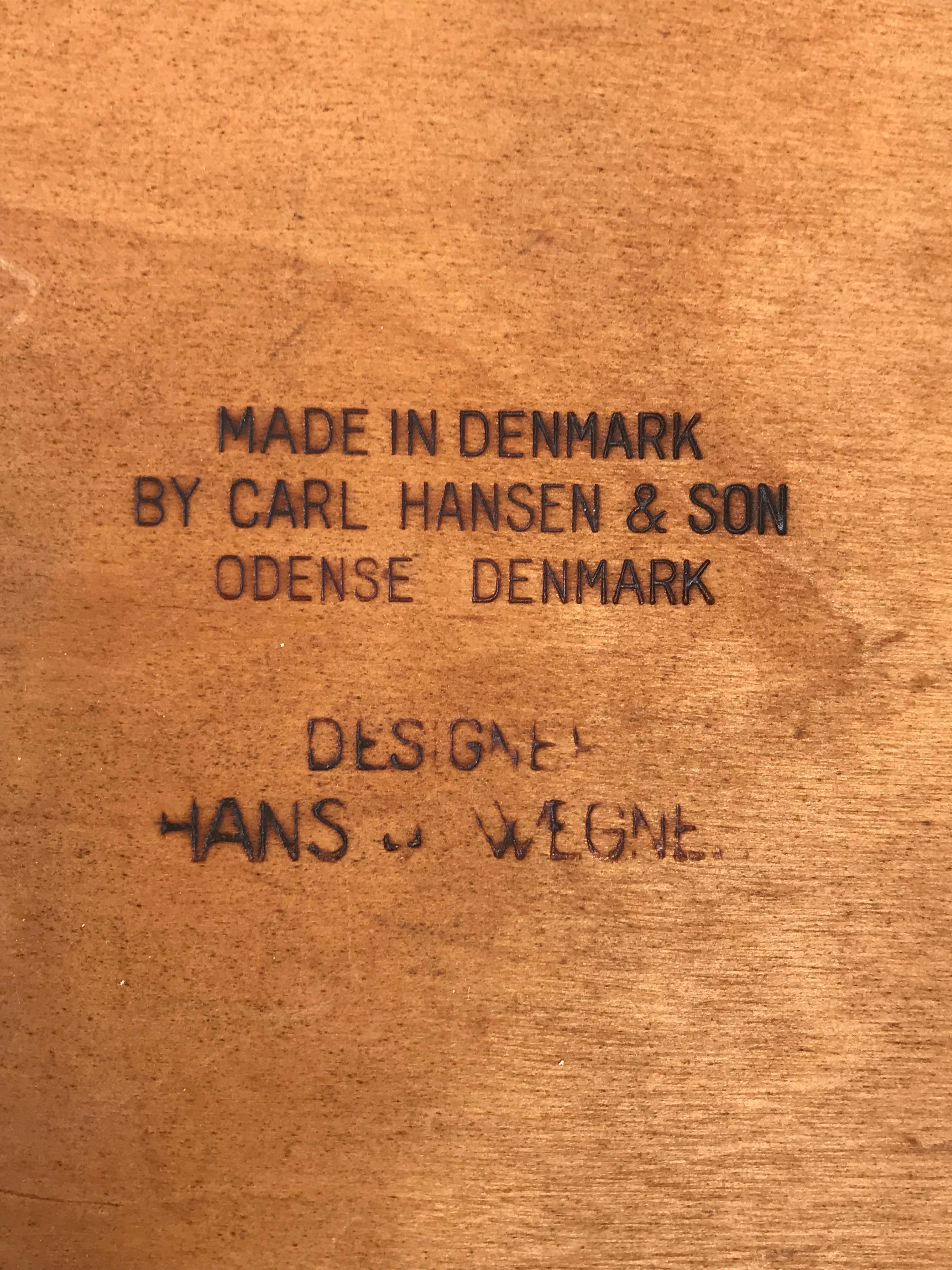 Six Hans Wegner for Carl Hansen Teak Model CH33 Dining Chairs 1