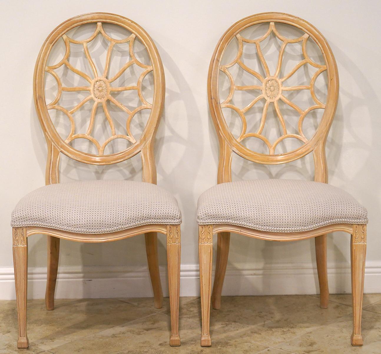 white painted dining chairs