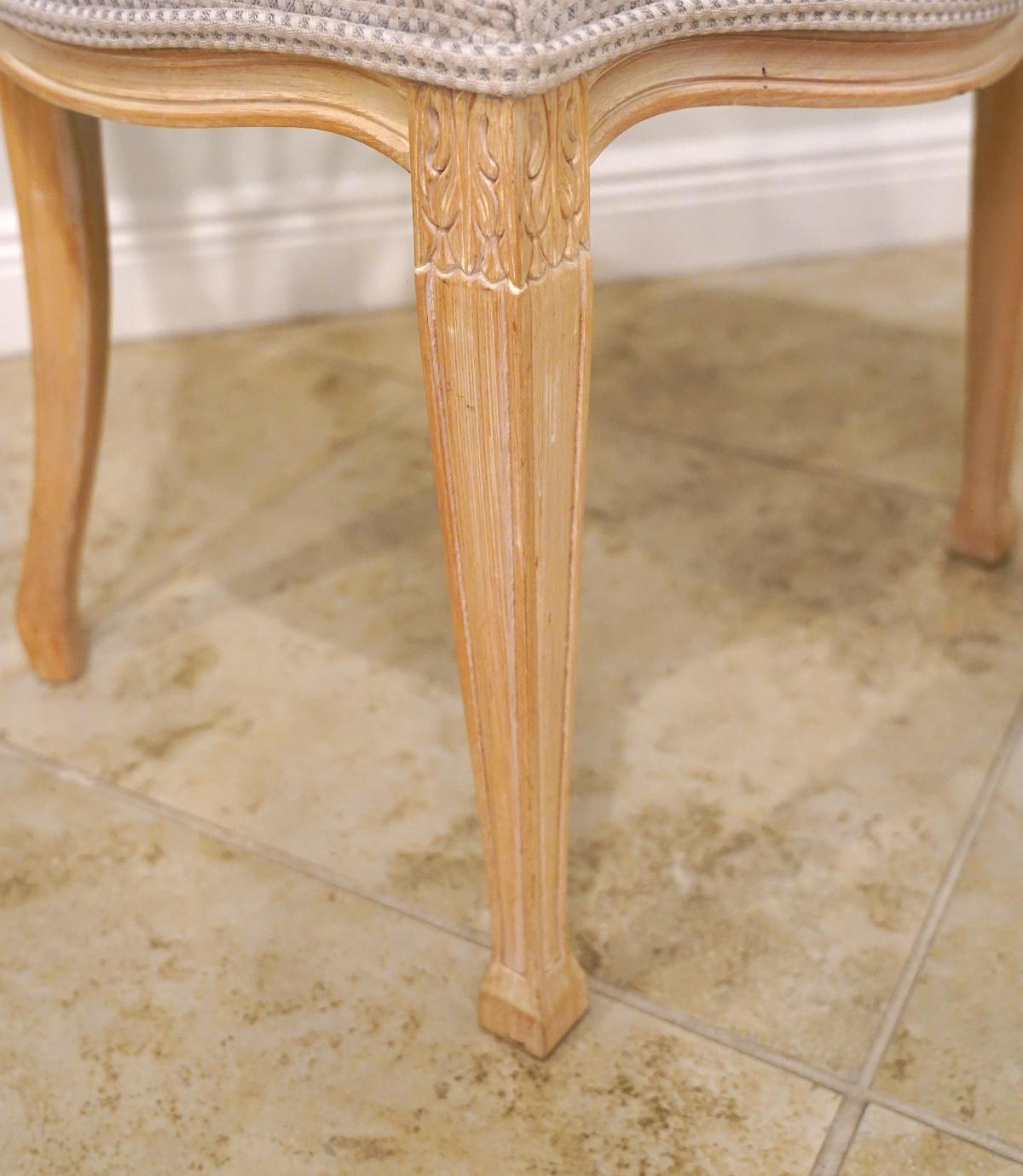 Six Hepplewhite Style White Painted Spiderweb Back Dining Chairs, 20th Century 1