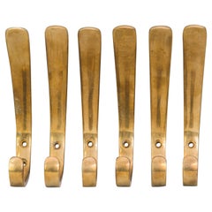 Six Hertha Baller Wall Hooks, circa 1950s Six Hertha Baller Wall Hooks, circa 1950s
