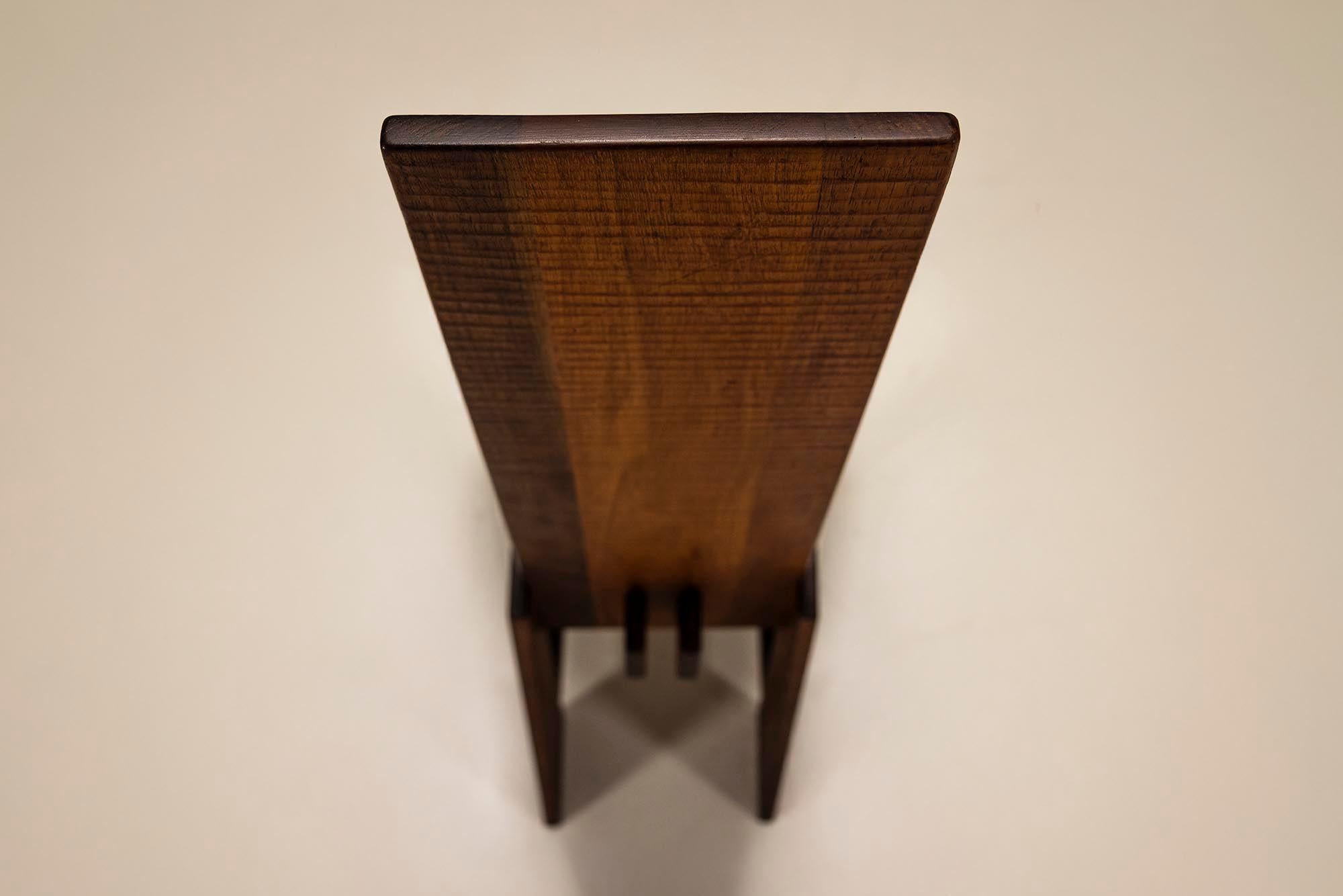 Seis sillas de comedor de respaldo alto al estilo de Giuseppe Rivadossi, Italia en venta 8
