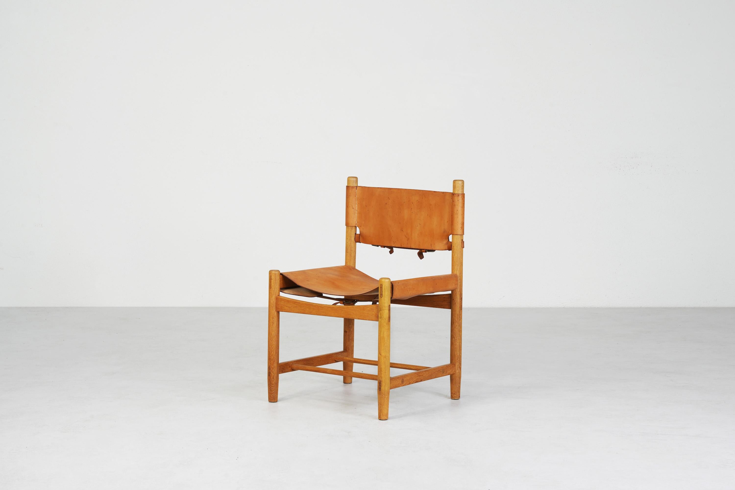 20th Century Six Hunting Dining Chairs by Børge Mogensen attr. Frederica, Denmark  For Sale