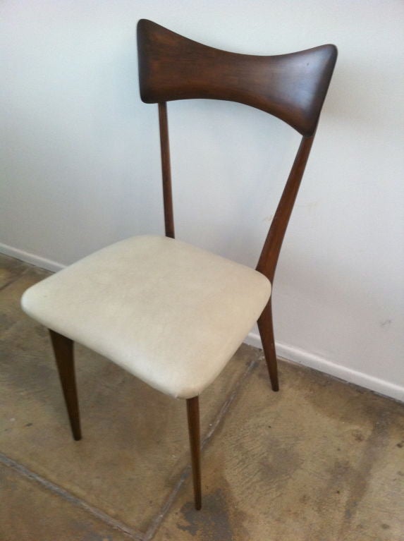 Italian Six Ico Parisi Dining Chairs