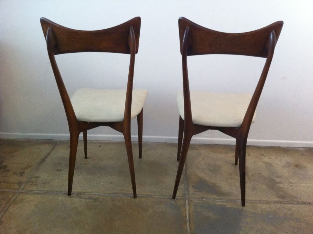Six Ico Parisi Dining Chairs In Good Condition In New York, NY