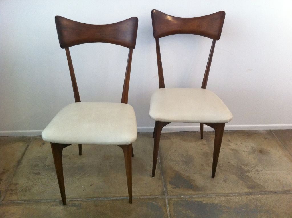 Mid-20th Century Six Ico Parisi Dining Chairs