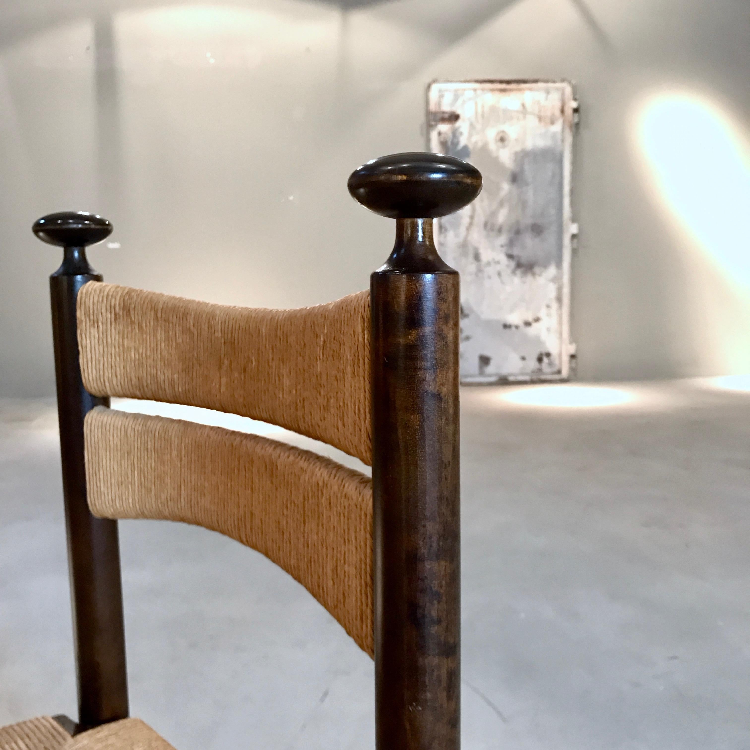 Hand-Crafted Six Ilmari Tapiovaara Midcentury Woven Rush Chairs for Asko, 1960s, Finland
