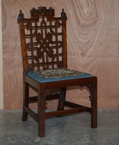 Sei imponenti sedie da pranzo a pagoda cinese George III 1760 Thomas Chippendale