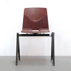 Set of Six Industrial Dining Chairs by Elmar Flötotto, 1970