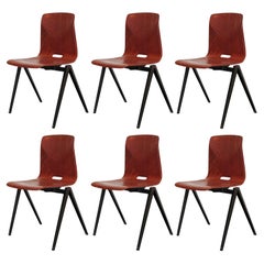 Six Industrial Dining Chairs by Elmar Flötotto, 1970