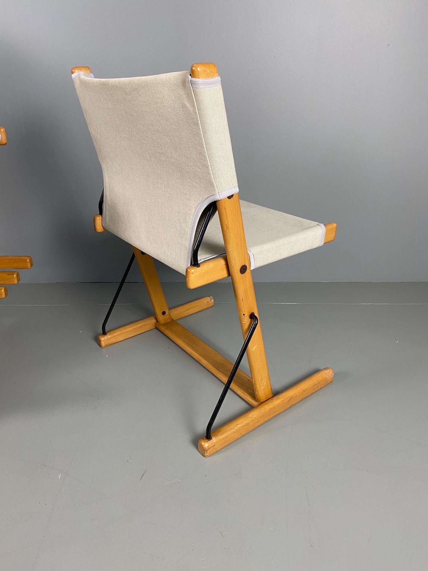 Six chaises italiennes « Nina & Santamaria » conçues par le designer Piero De Martini pour Cassina en vente 4