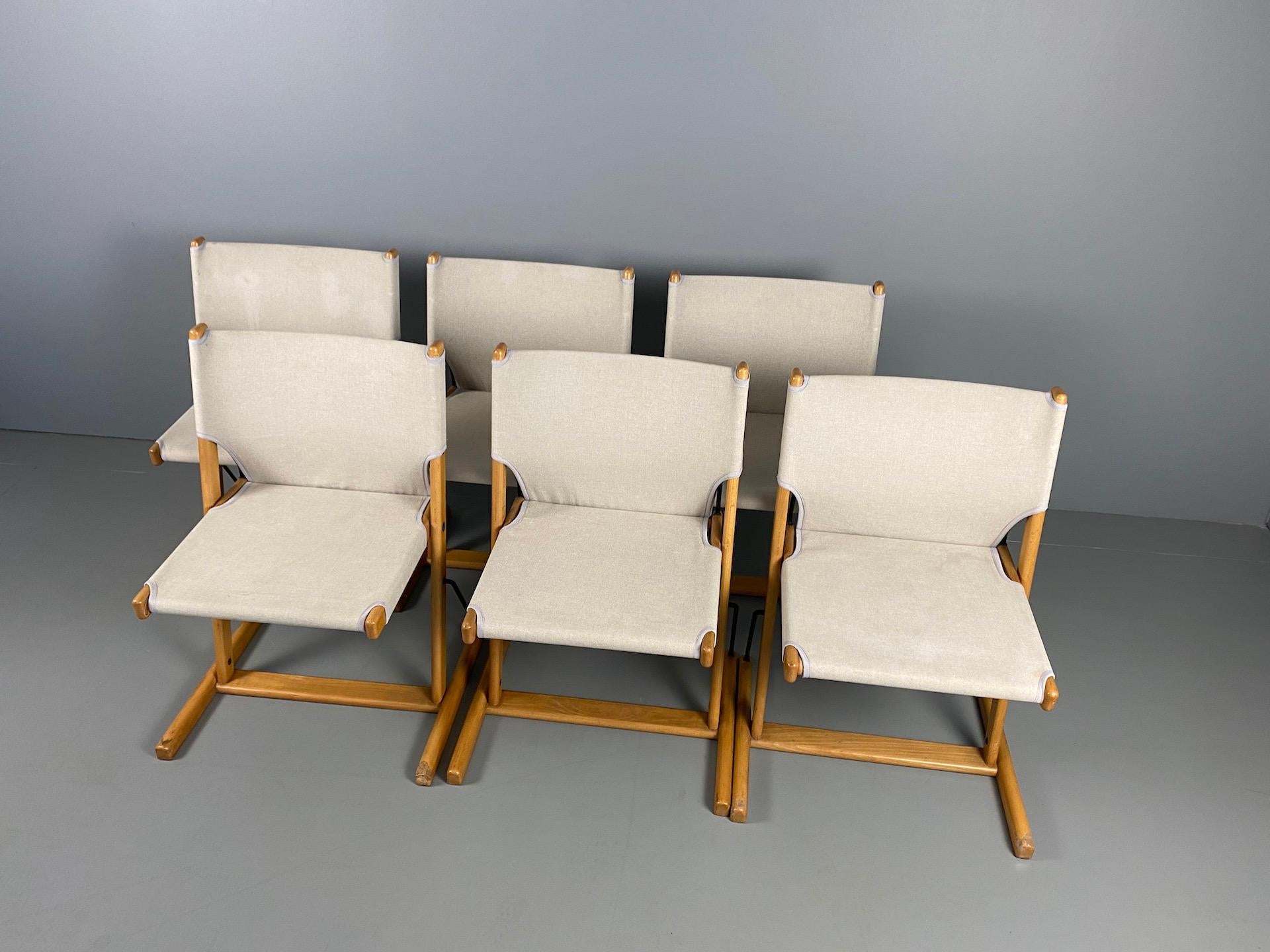 Six chaises italiennes « Nina & Santamaria » conçues par le designer Piero De Martini pour Cassina Excellent état - En vente à Rovereta, SM
