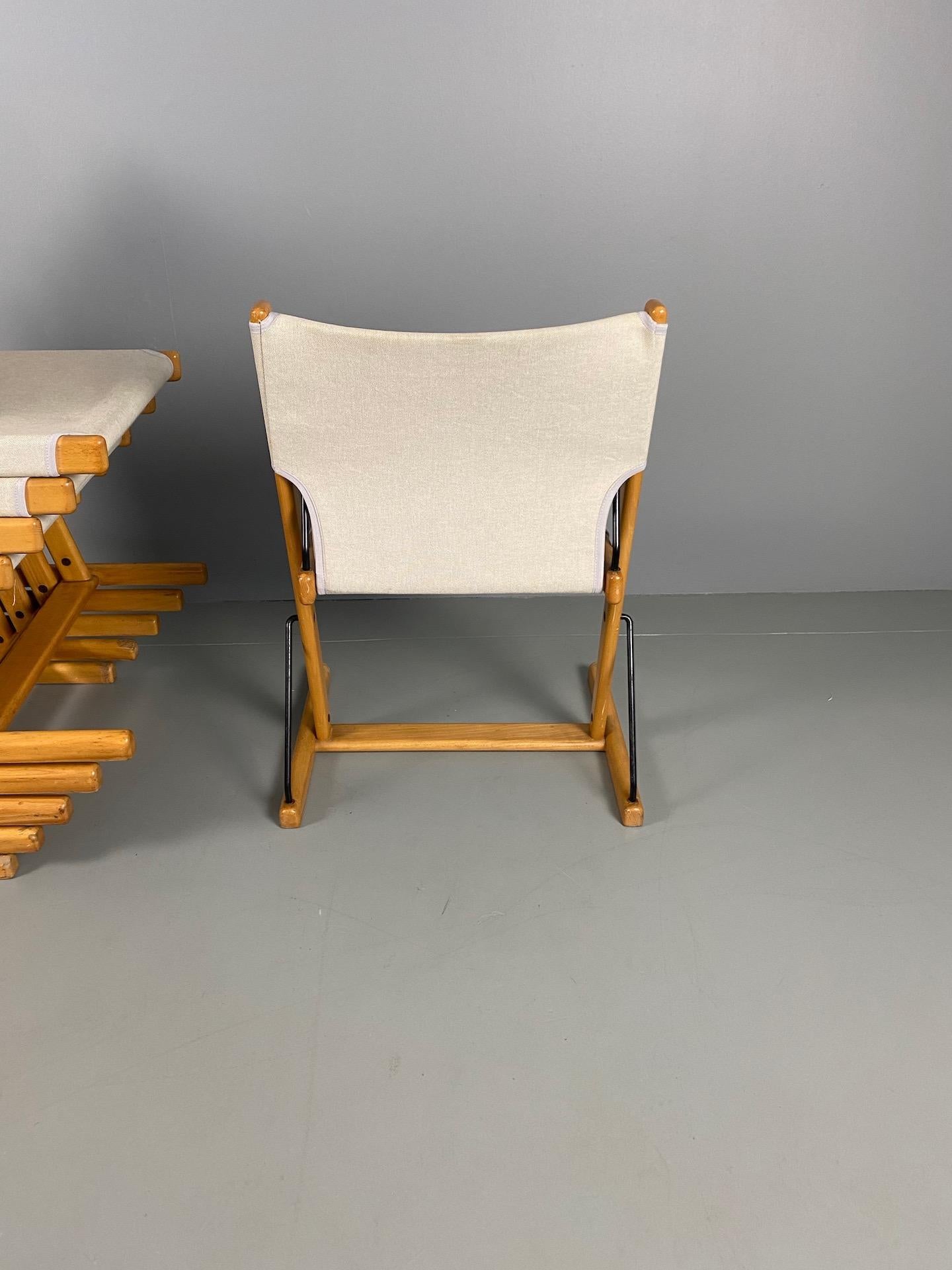 Six chaises italiennes « Nina & Santamaria » conçues par le designer Piero De Martini pour Cassina en vente 3