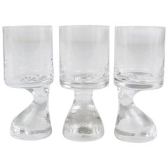 Six Joe Colombo "Smoke" Modernist Drinking Glasses, 1960s by Riedel, Austria