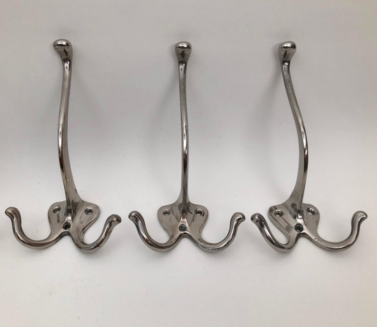 Six Jugendstil Coat Hooks for the Wall, Made in Austria, circa 1900 For ...
