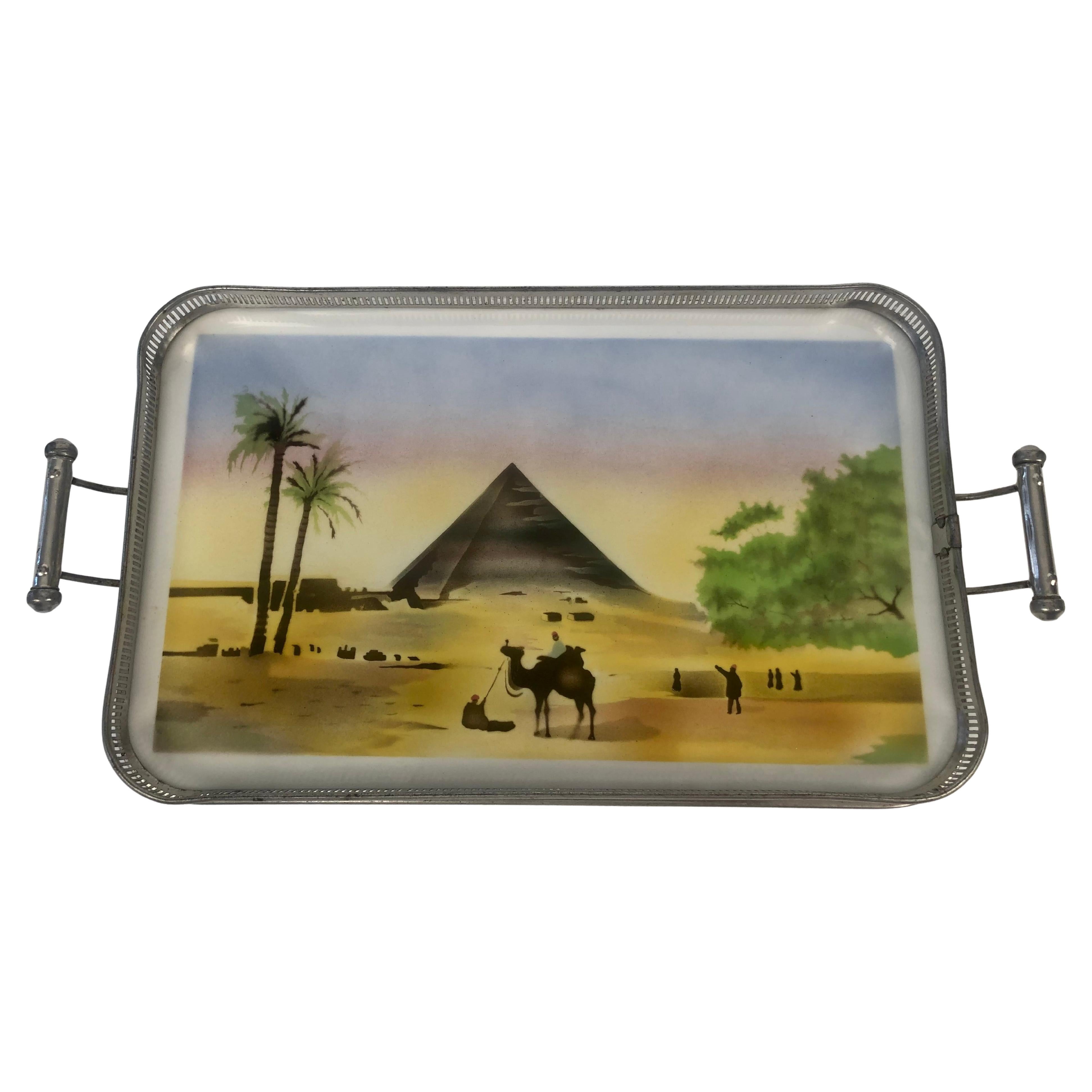 Six Jugendstil Trays Depicting Scenes from the Near East For Sale