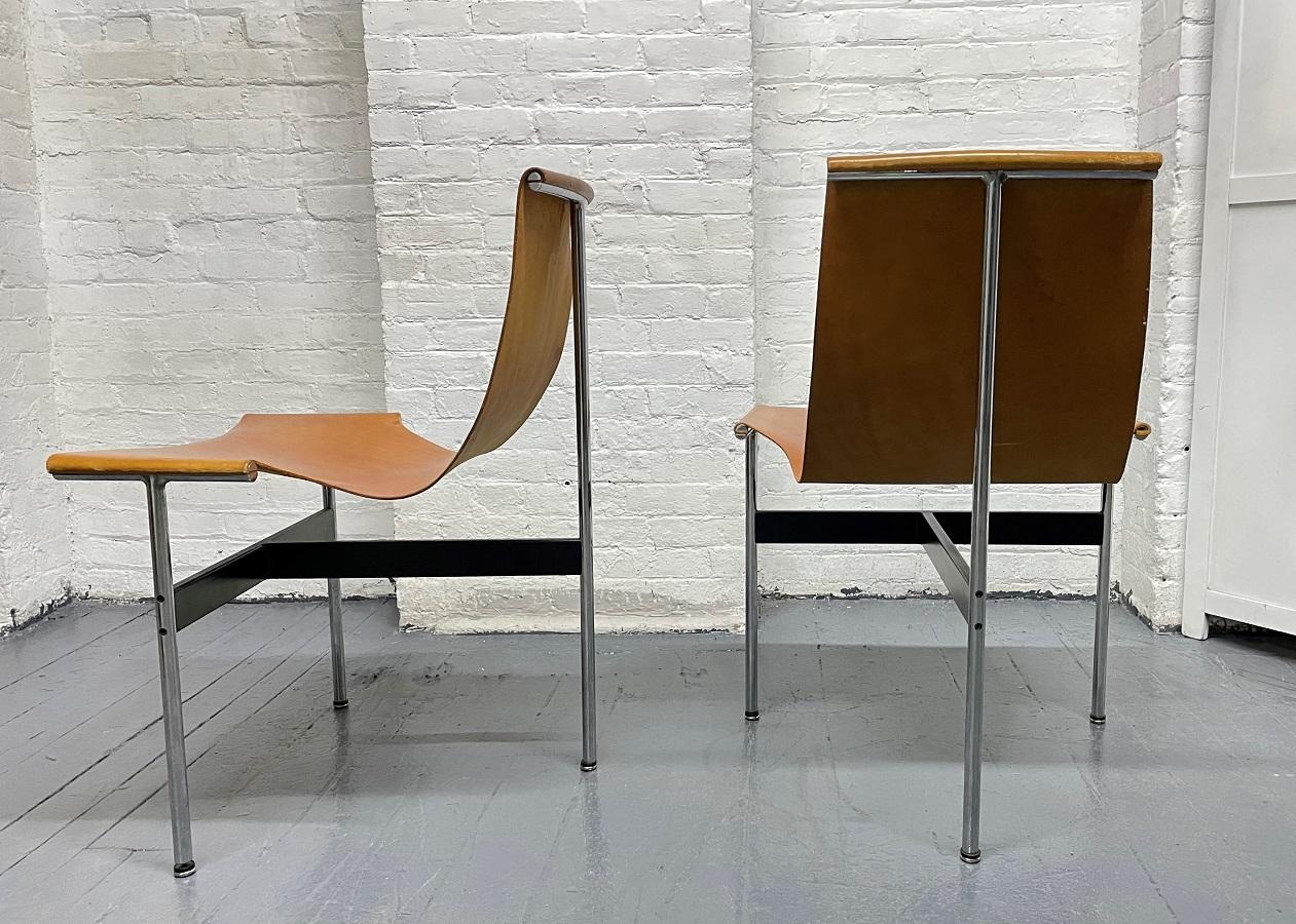 Six Katavolos, Kelley, & Littell T Dining Chairs In Good Condition In New York, NY