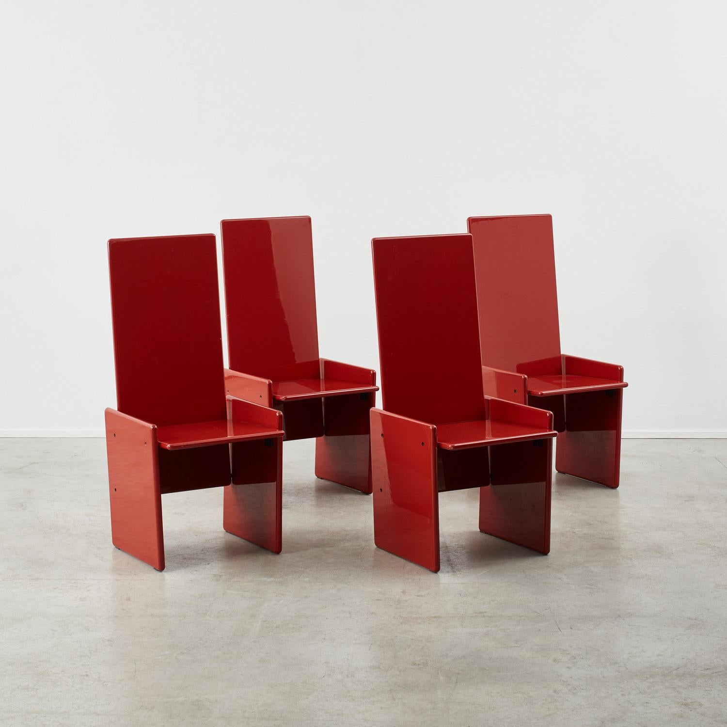 Italian Six Kazuhide Takahama Kazuki chairs for Simon Gavina International, Italy 1970s