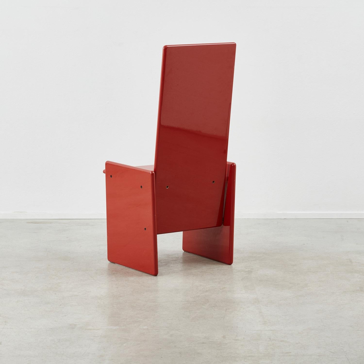 Lacquer Six Kazuhide Takahama Kazuki chairs for Simon Gavina International, Italy 1970s