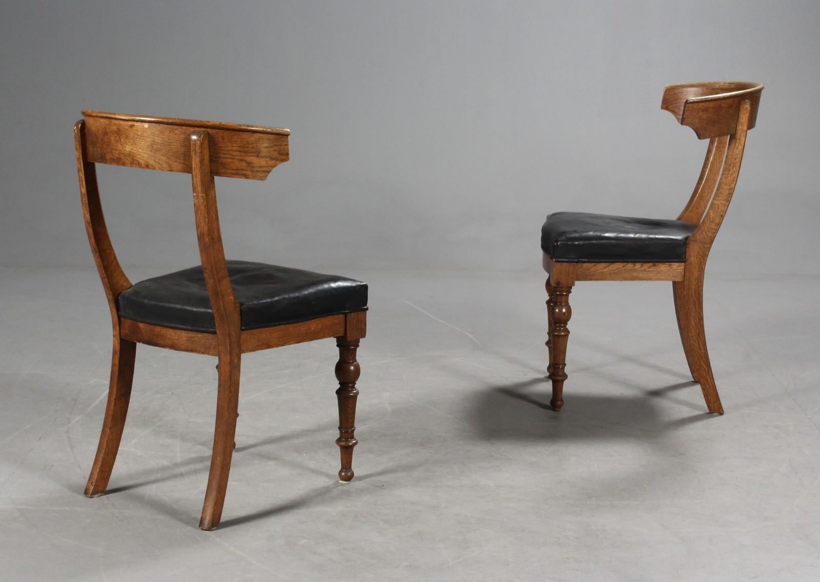 Danish Six Klismos Chairs