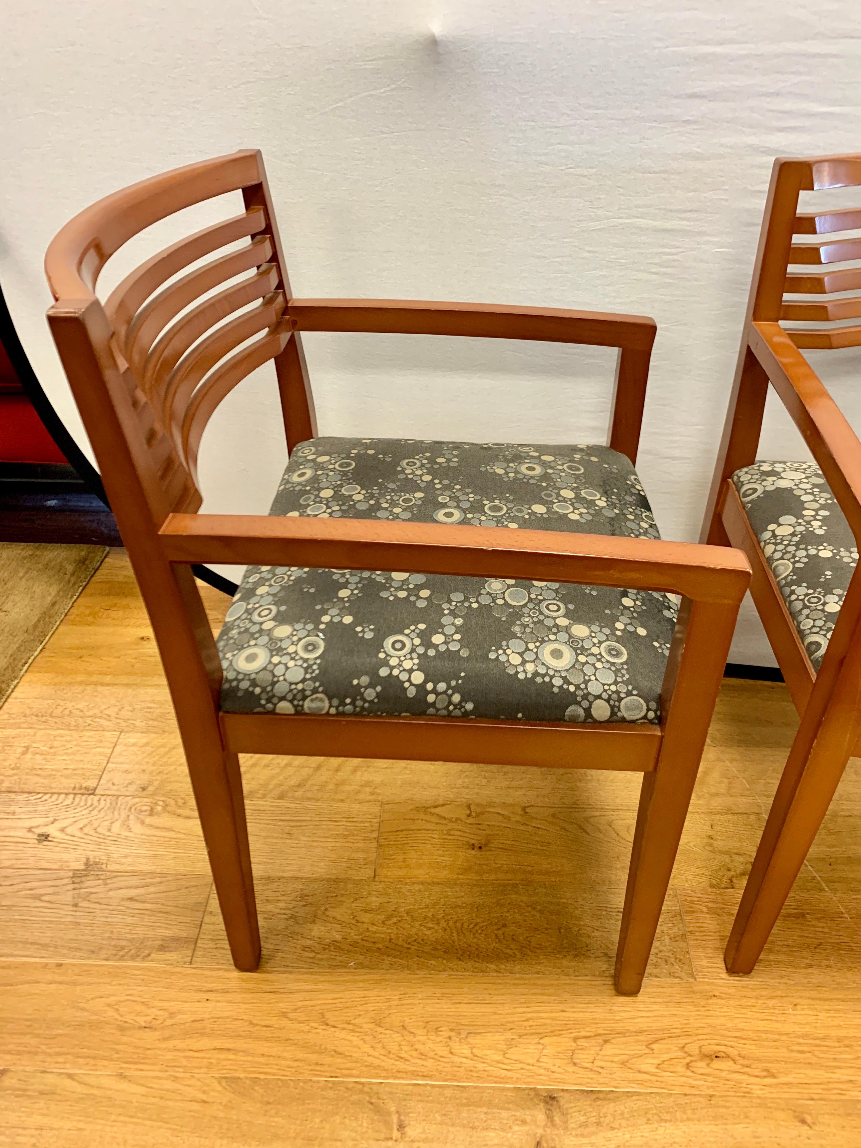 American Six Knoll Studio Ricchio Armchairs by Joseph and Linda Ricchio