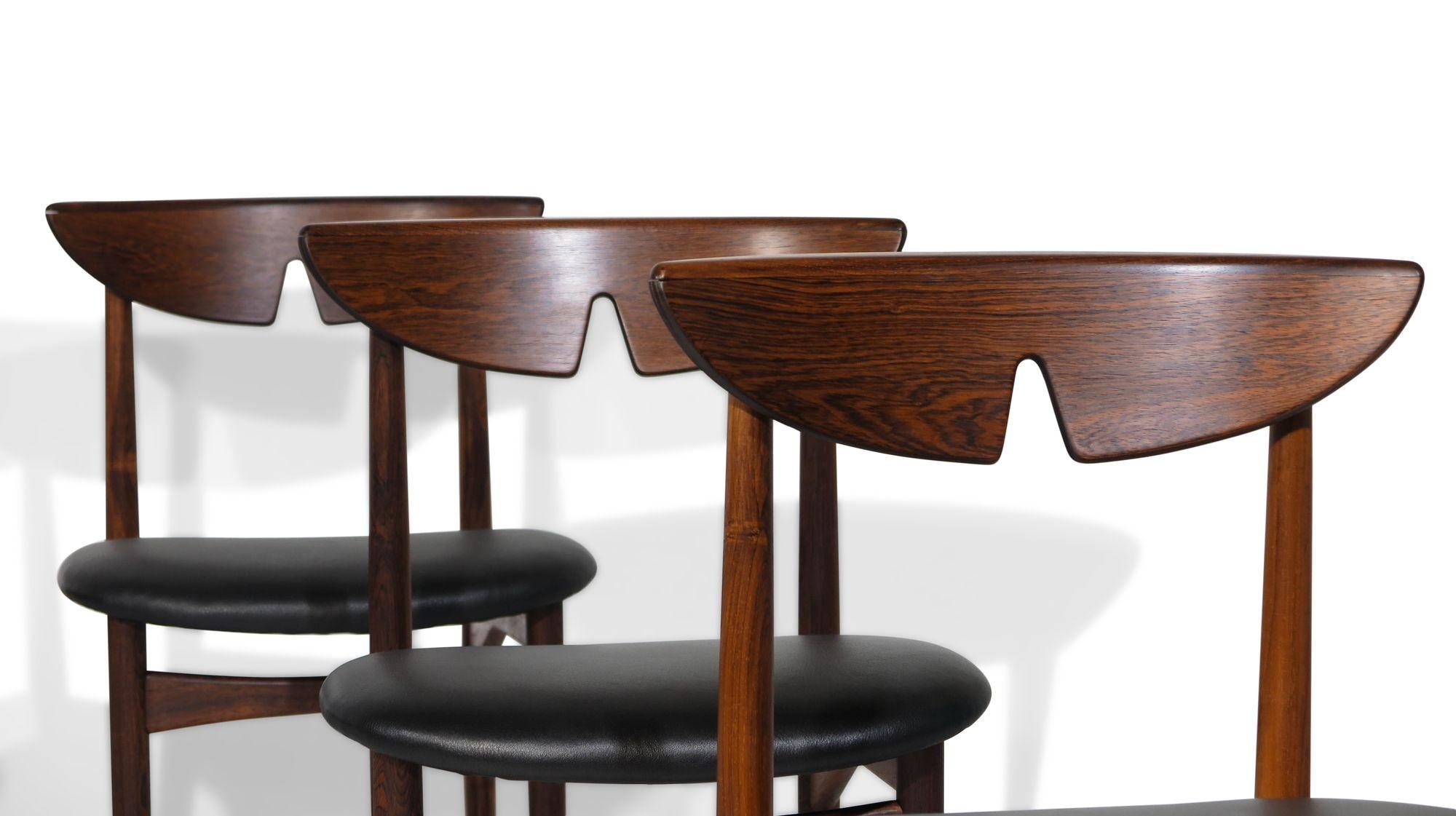 Six Kurt Ostervig Danish Rosewood Dining Chairs 5