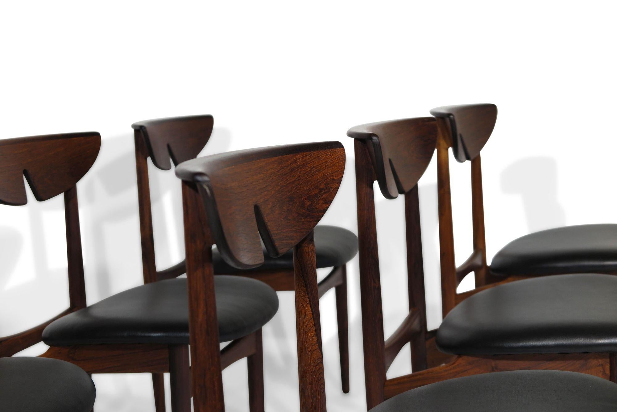 Six Kurt Ostervig Danish Rosewood Dining Chairs 7
