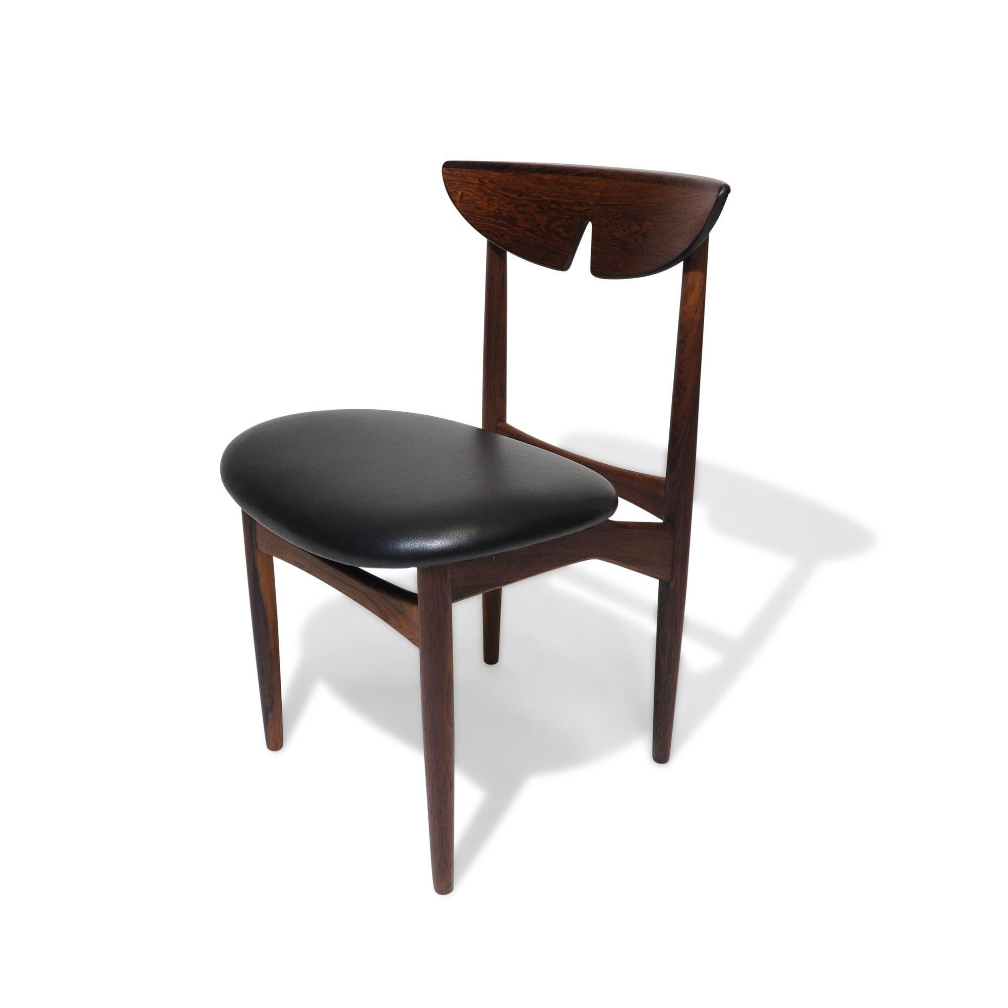 Oiled Six Kurt Ostervig Danish Rosewood Dining Chairs