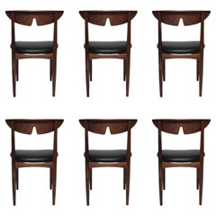 Six Kurt Ostervig Danish Rosewood Dining Chairs
