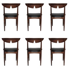 Six Kurt Ostervig Danish Rosewood Dining Chairs