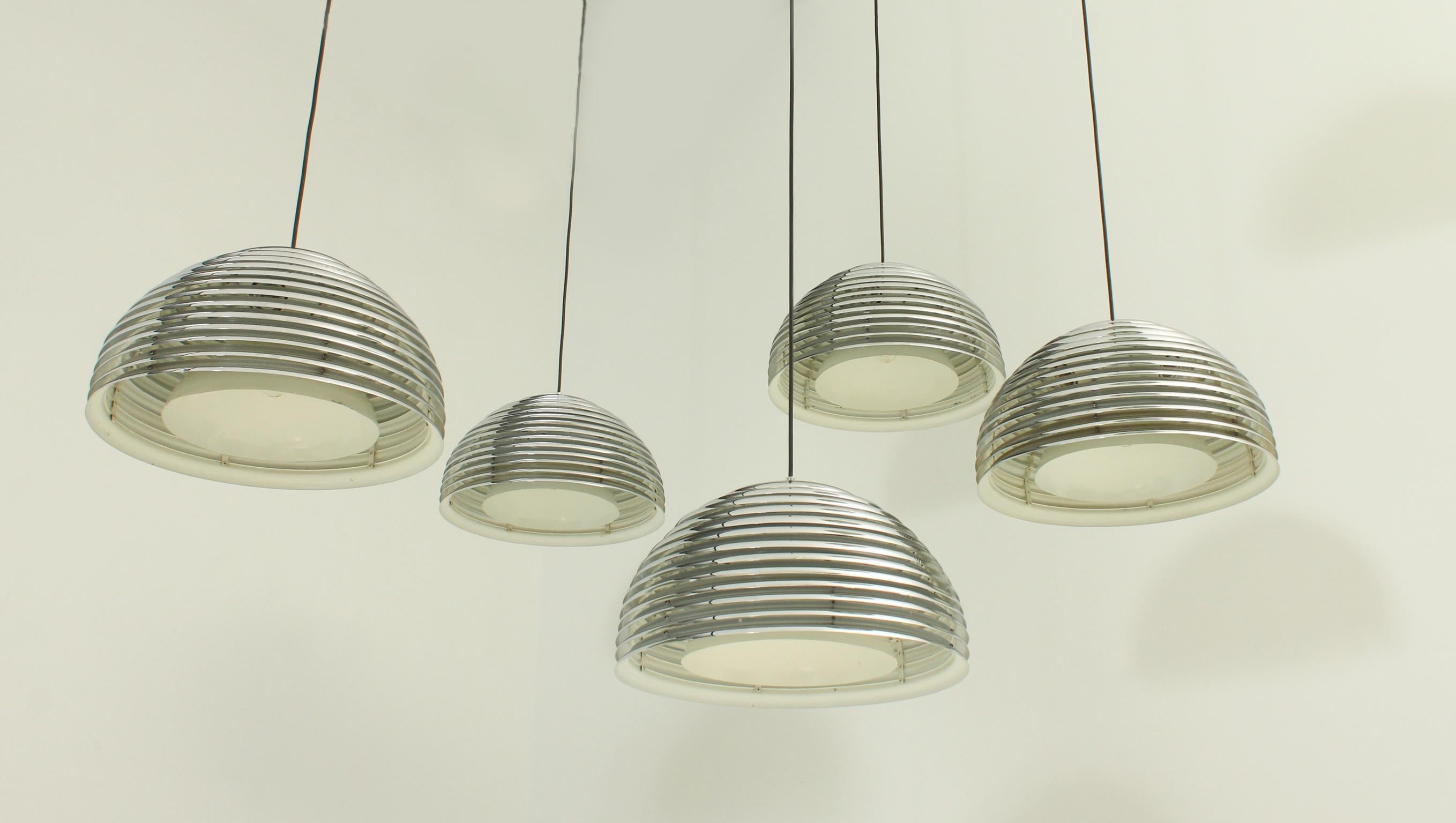 Large Saturno Pendant Lamps by Kazuo Motozawa for Staff, 1972 In Good Condition For Sale In Barcelona, ES