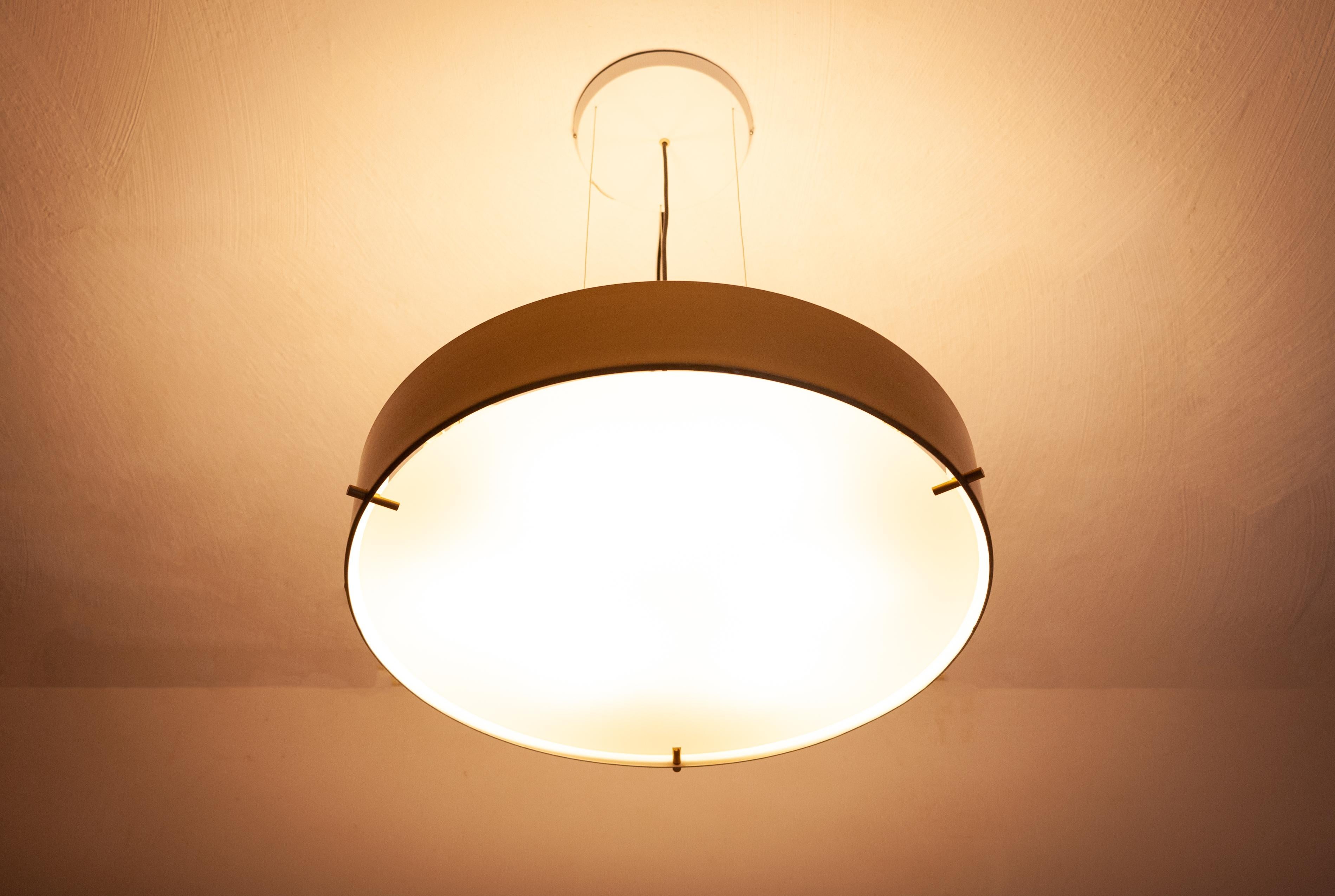  Large Stilnovo Model 288 Pendant Light, 1950s 2