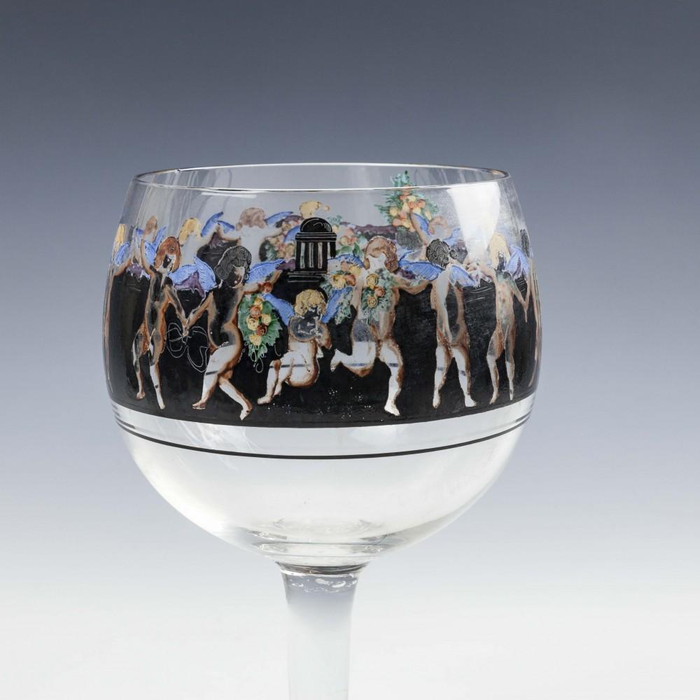 Six Large Vetri Della Arte Vedar Italian Cocktail Glasses In Good Condition For Sale In Kent, GB