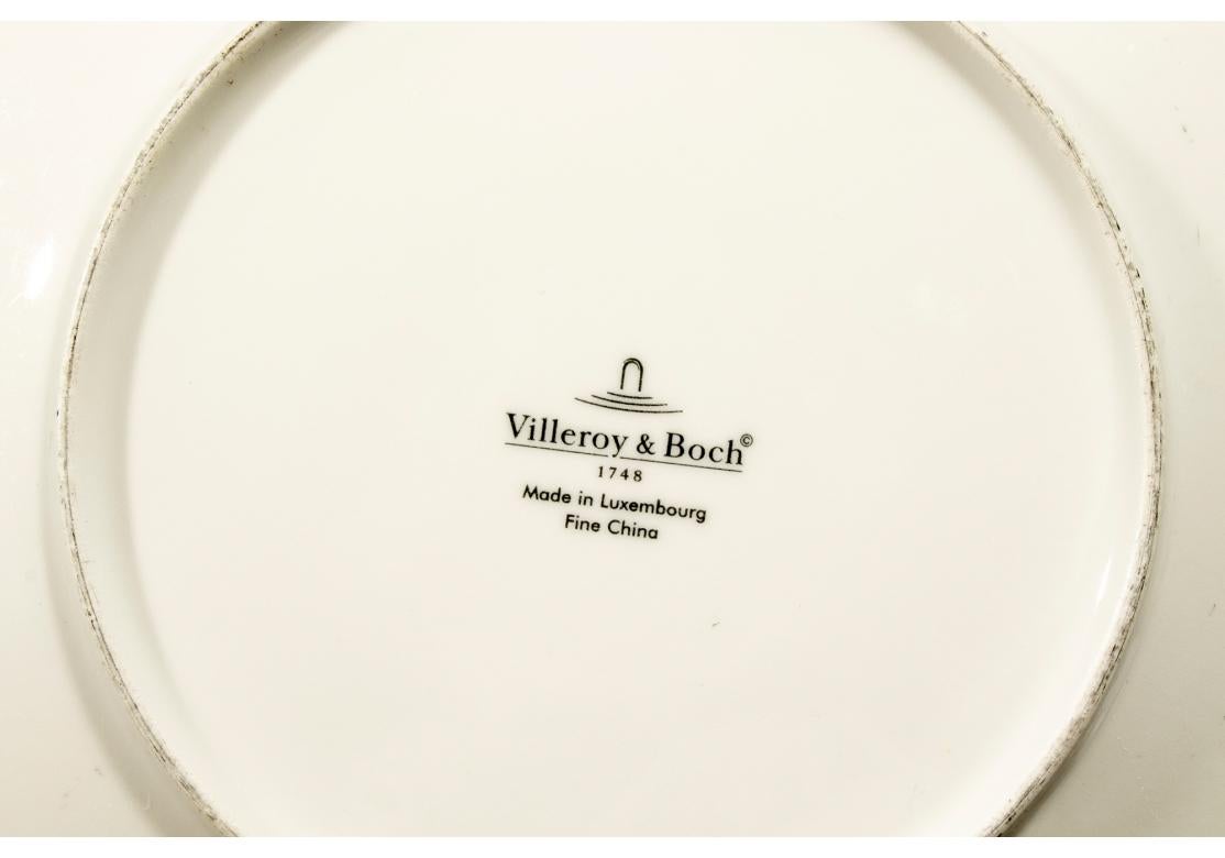 Six Le Cirque N.Y. Custom Villeroy & Boch Dinner Plates - Monkeys with Gems In Good Condition For Sale In Bridgeport, CT