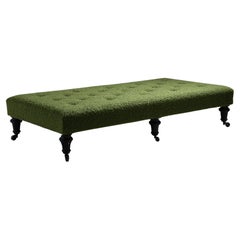 Six Leg Ottoman in Boucle by Pierre Frey, Ireland circa 1900