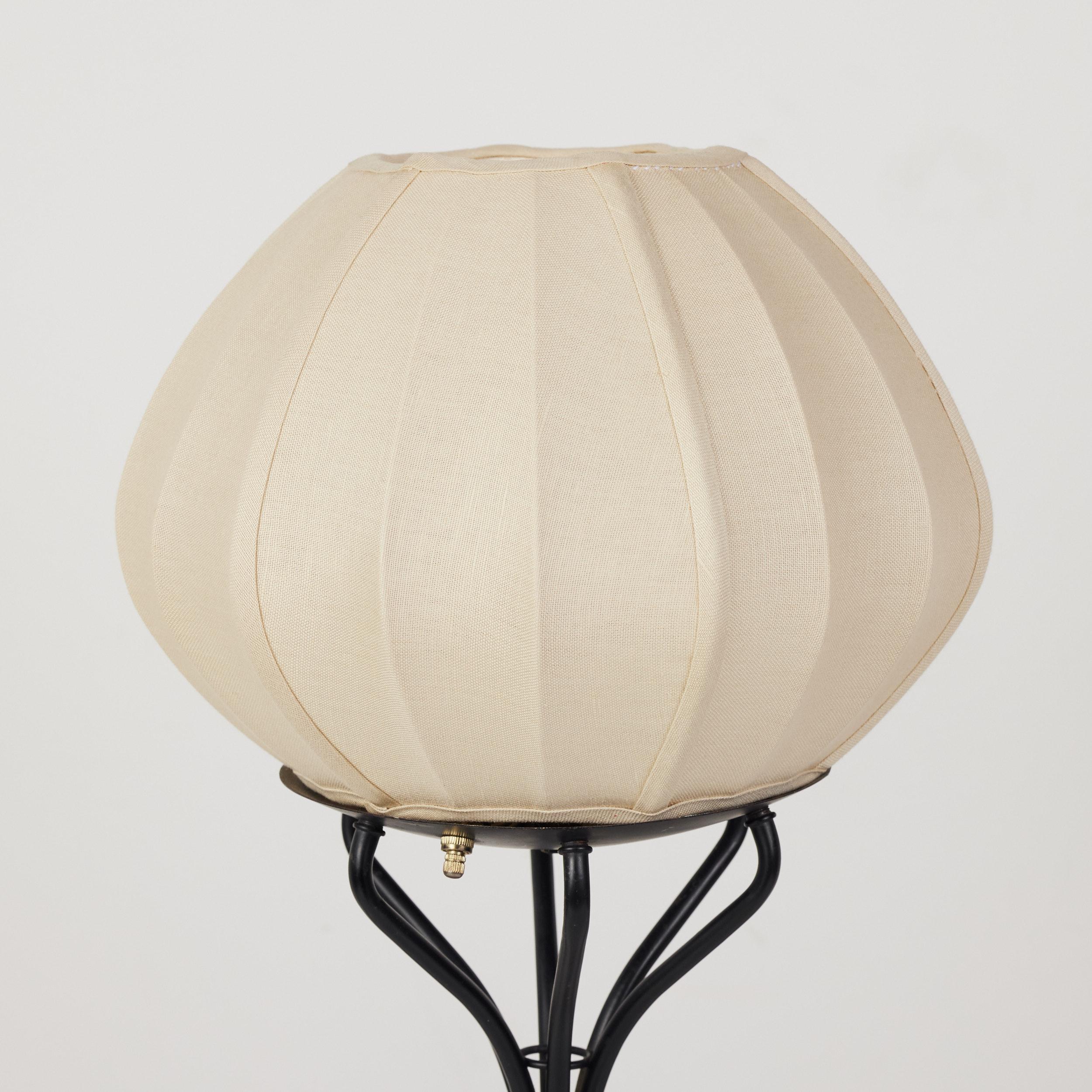 Six Legged Cocoon Table Lamp with Linen Shade 2