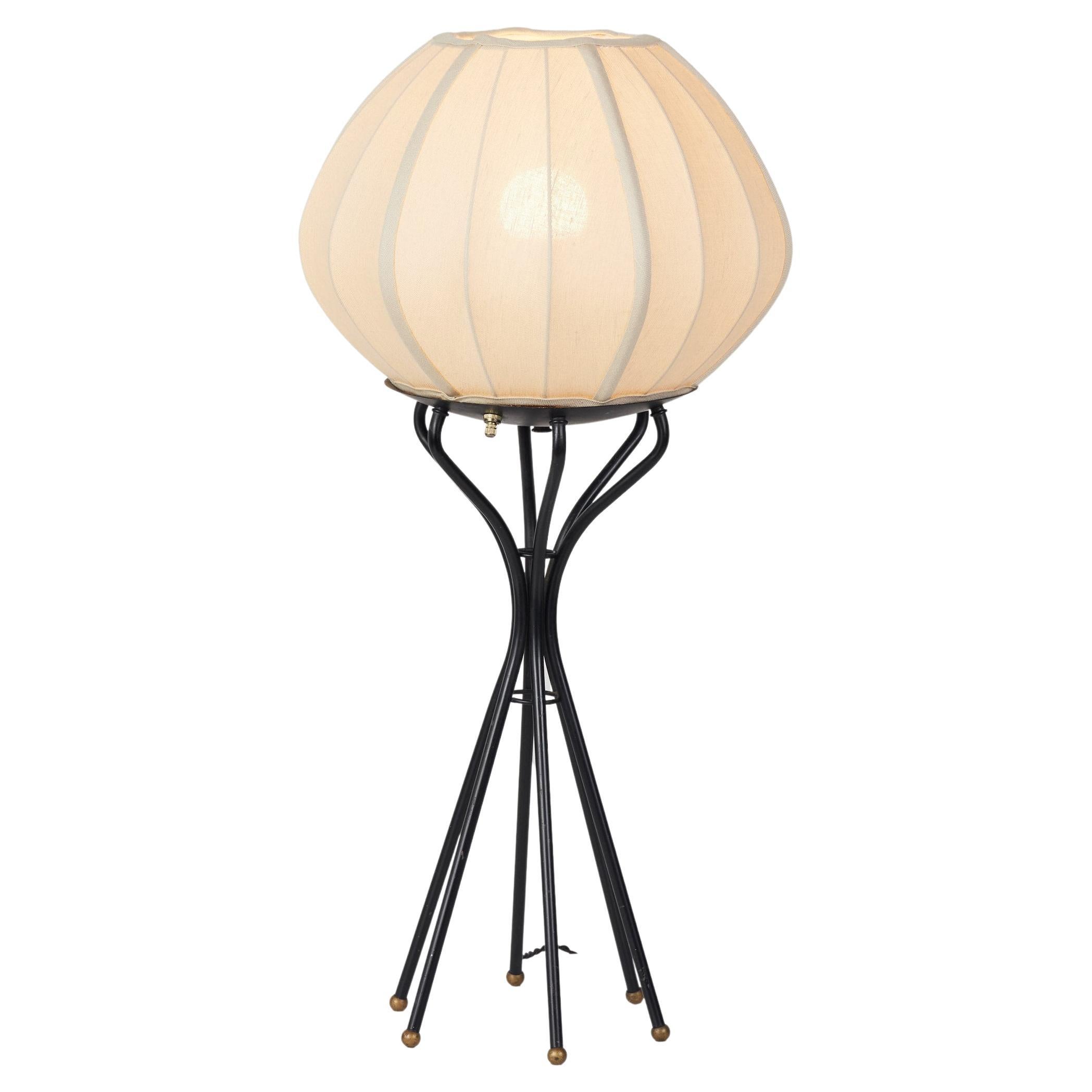 Six Legged Cocoon Table Lamp with Linen Shade