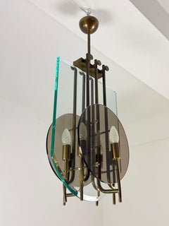 Six-light Chandelier attributed to Pietro Chiesa for Fontana Arte, 1960s