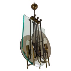 Six-light Chandelier attributed to Pietro Chiesa for Fontana Arte, 1960s