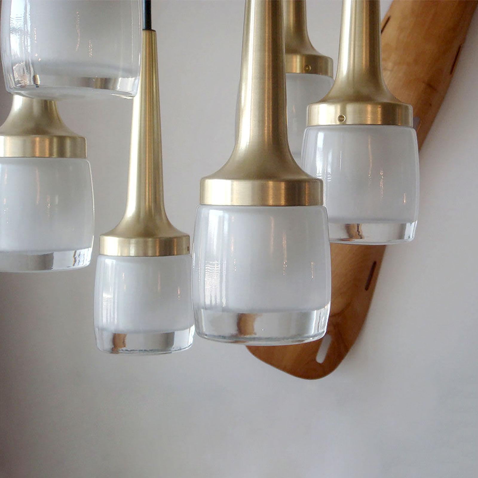 Mid-Century Modern Luminaire suspendu à six lumières par Staff of Germany, 1970 en vente