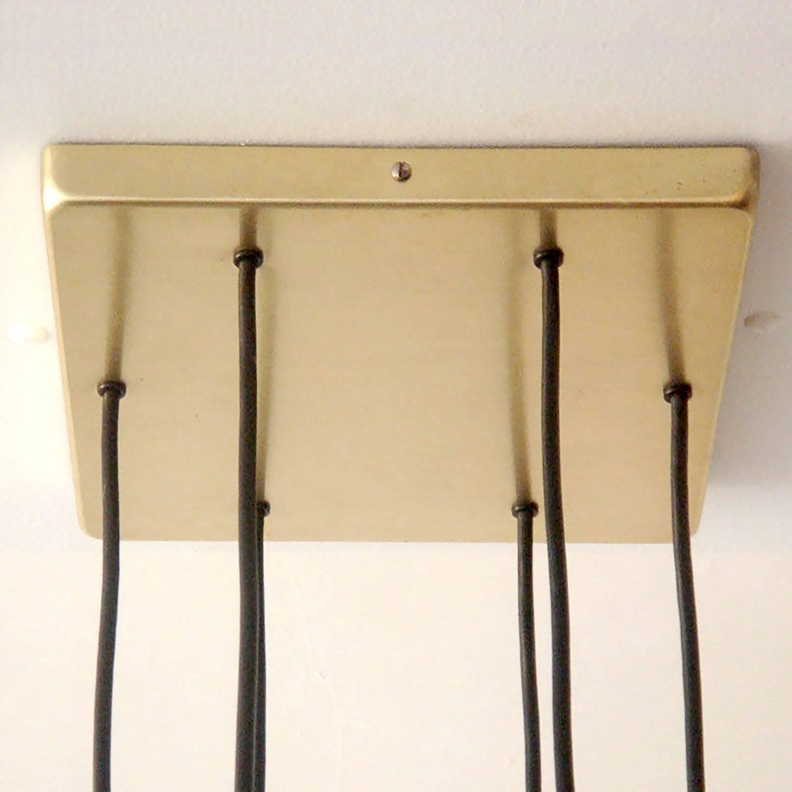 Six-Light Hanging Fixture by Staff of Germany, 1970 In Good Condition In Los Angeles, CA