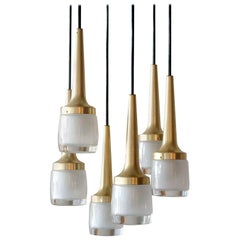 Six-Light Hanging Fixture by Staff of Germany, 1970