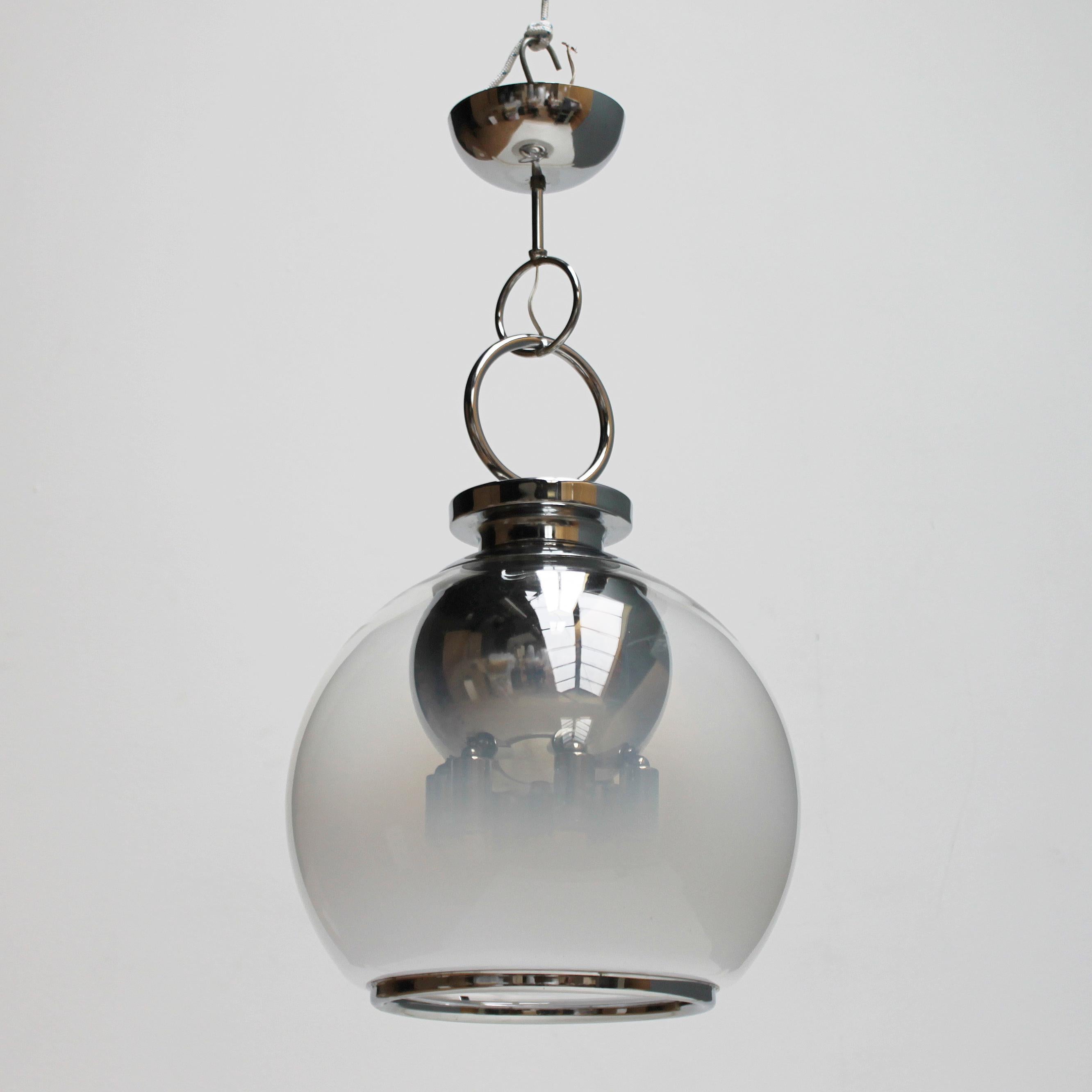 Six-Light Murano Glass Chandelier For Sale 1