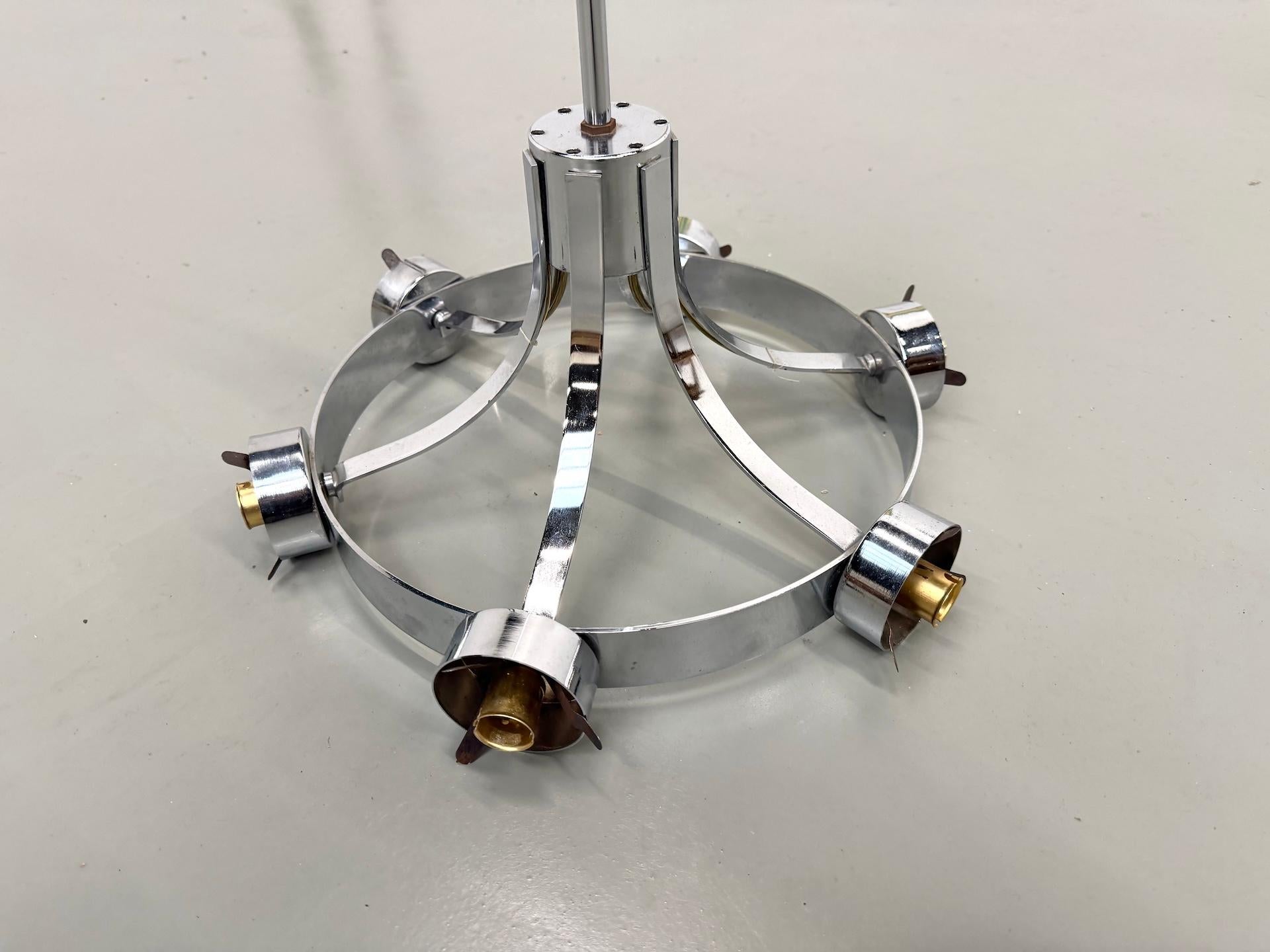 Lampe suspendue à six lumières CIRCA Gaetano Scolari pour Guzzini, Italie, vers 1970 en vente 10