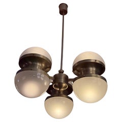 Lampadario a sei luci "Tetraclio" di Sergio Mazza per Artemide, anni
60