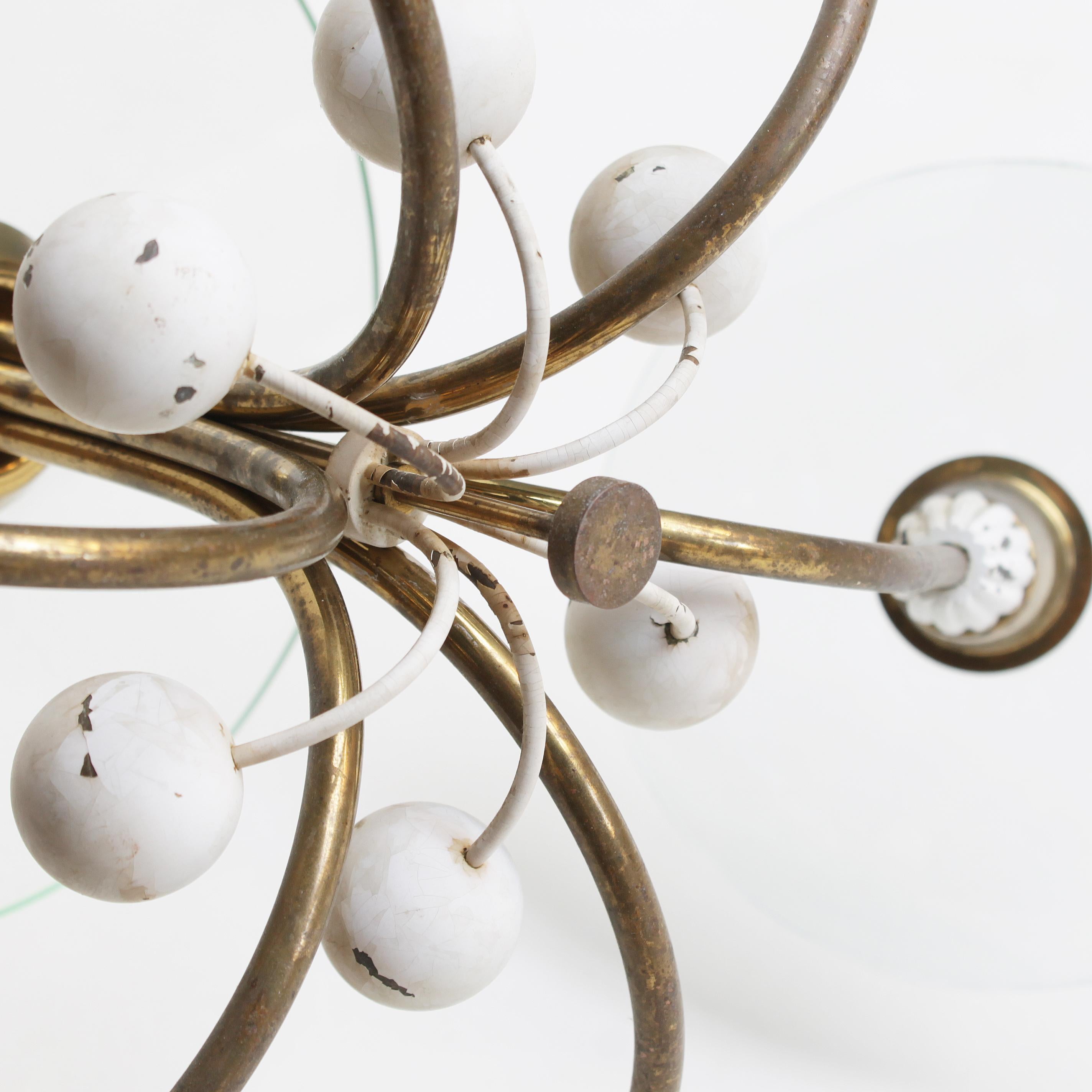 Six-Lights Chandelier attributed to Pietro Chiesa, Italy For Sale 7