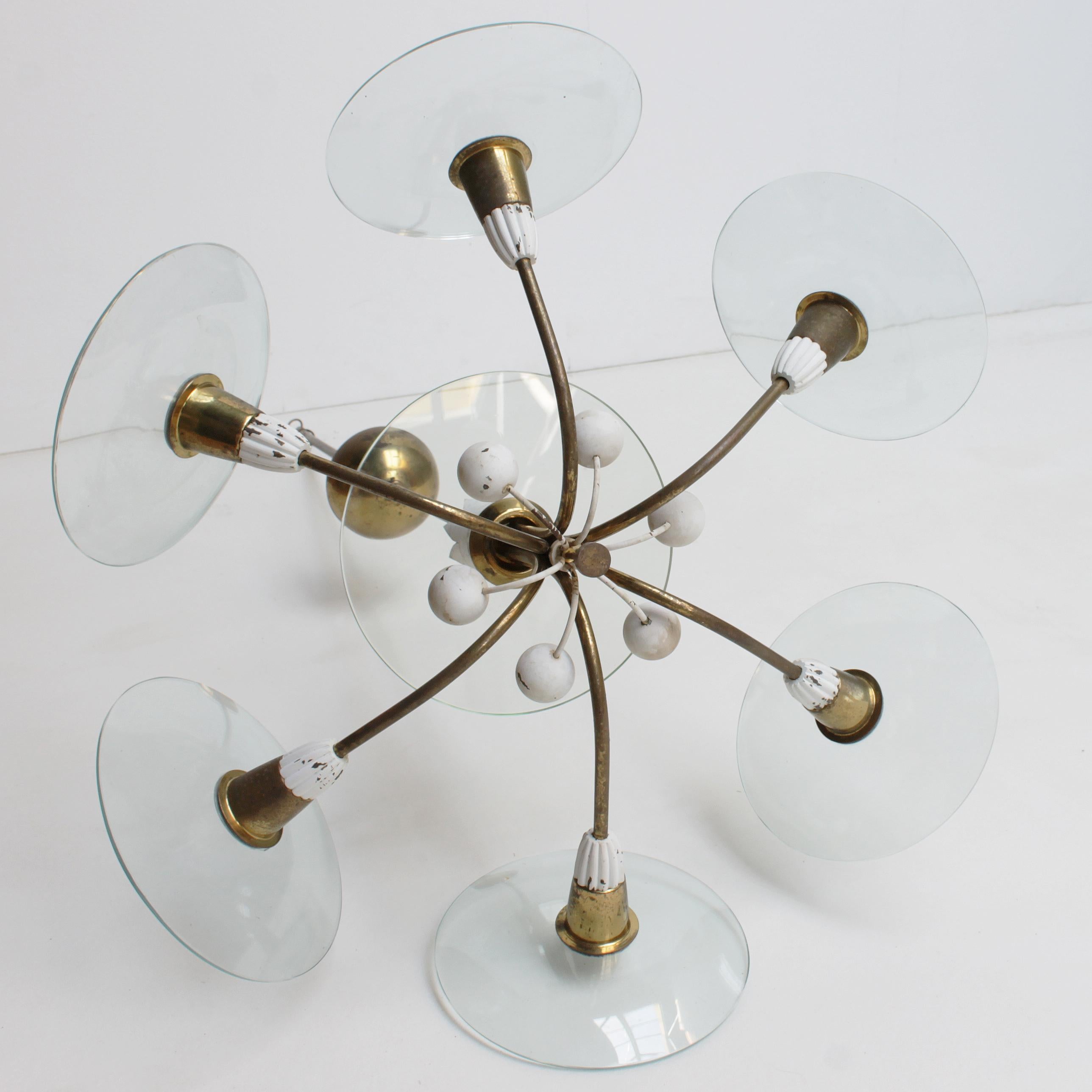 Six-Lights Chandelier attributed to Pietro Chiesa, Italy For Sale 10